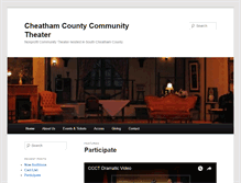 Tablet Screenshot of cheathamtheater.org